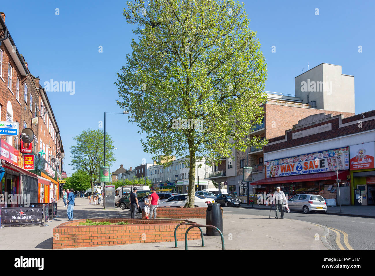 Neasden Lane, Neasden, London Borough of Brent, Greater London, England, Regno Unito Foto Stock