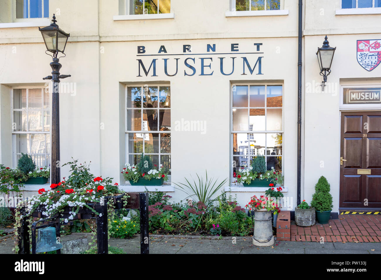 Barnet Museum, Wood Street, Barnet, London Borough of Barnet, Greater London, England, Regno Unito Foto Stock