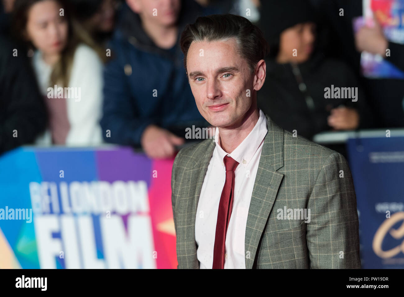 Londra, Regno Unito. 11 ottobre 2018. Dickie Beau assiste la UK film premiere di 'Colette' a Cineworld, Leicester Square durante la sessantaduesima London Film Festival BFI Patroni di Gala. Credito: Wiktor Szymanowicz/Alamy Live News Foto Stock