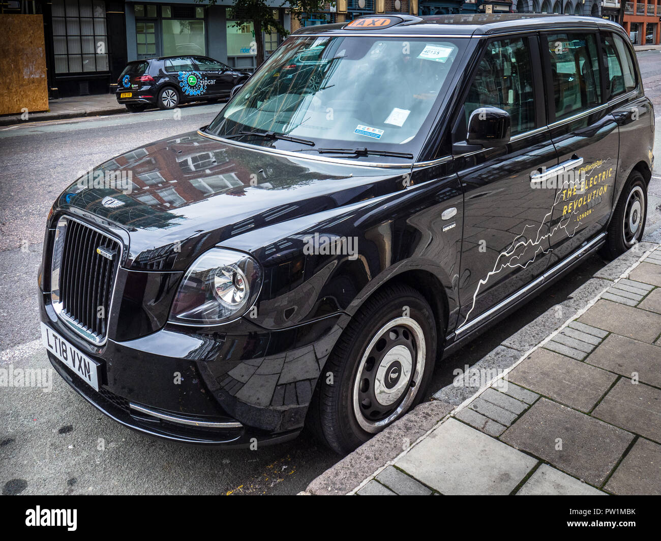 Elettrico Taxi Londra Londra elettrico cabina - LECV eCity taxi elettrico Foto Stock