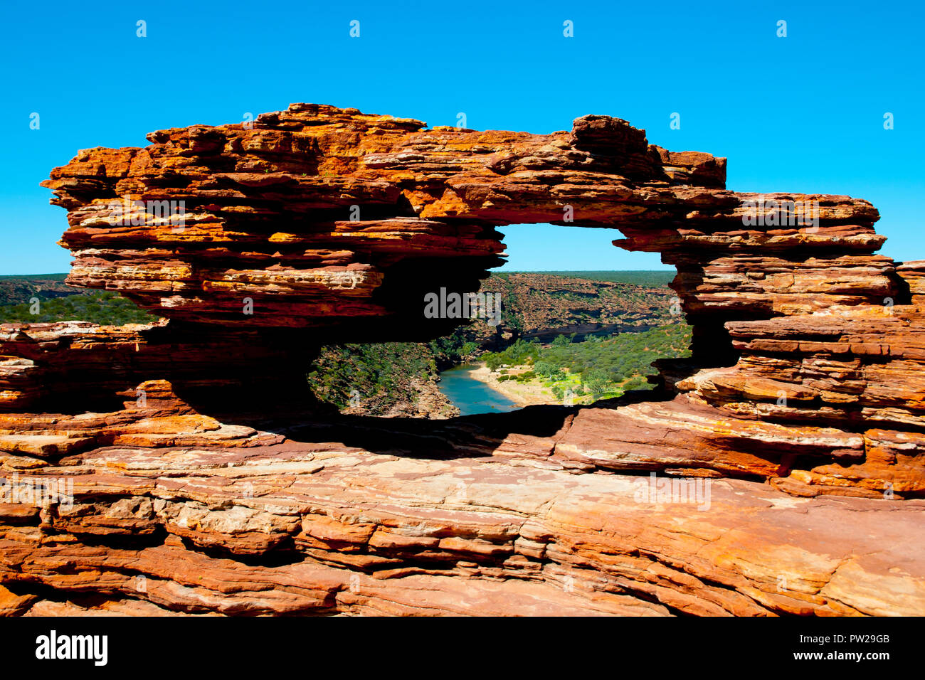 La natura della finestra - Kalbarri National Park - Australia Foto Stock