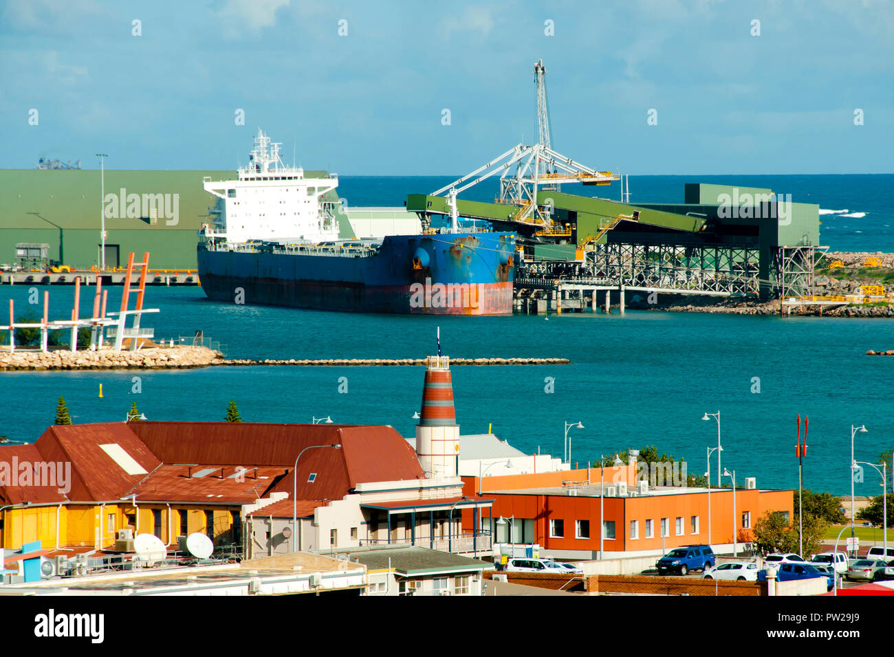 Porto di Geraldton - Australia occidentale Foto Stock