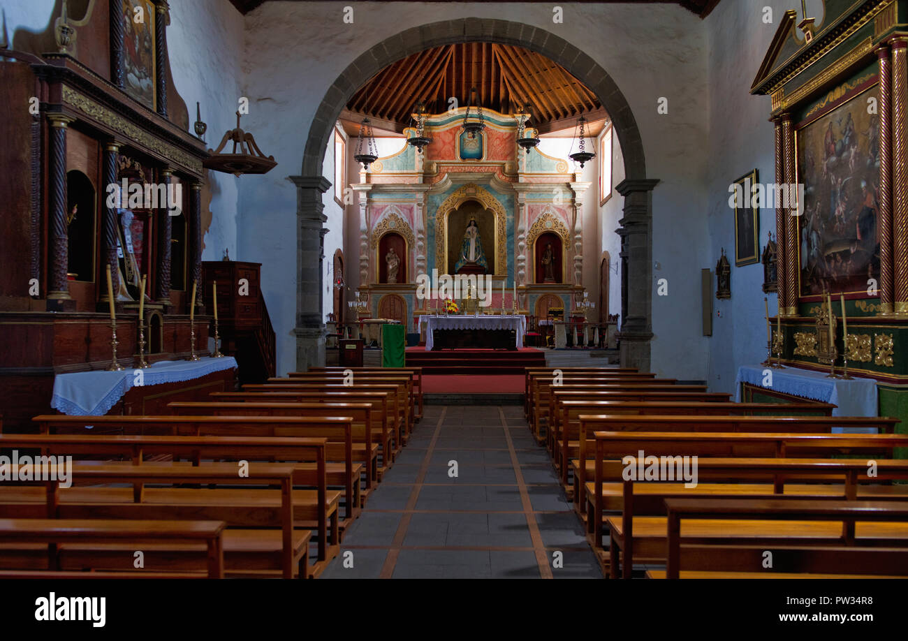 Santuario, chiesa Iglesia San Pedro, Vilaflor de Chasna, Tenerife, Isole Canarie, Spagna Foto Stock