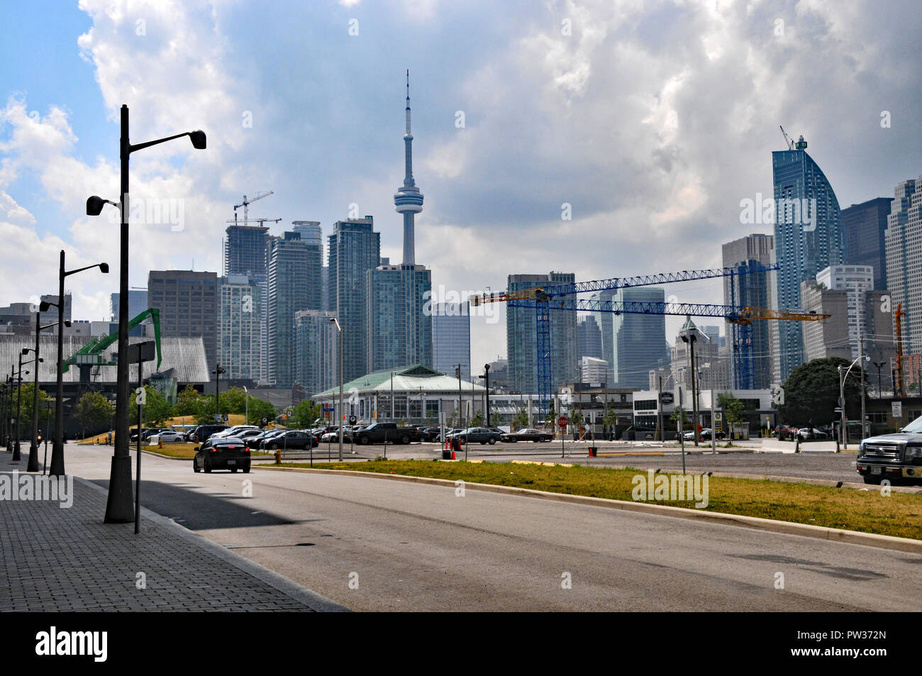 Intorno al Canada - Queens Quay Est di Toronto Foto Stock