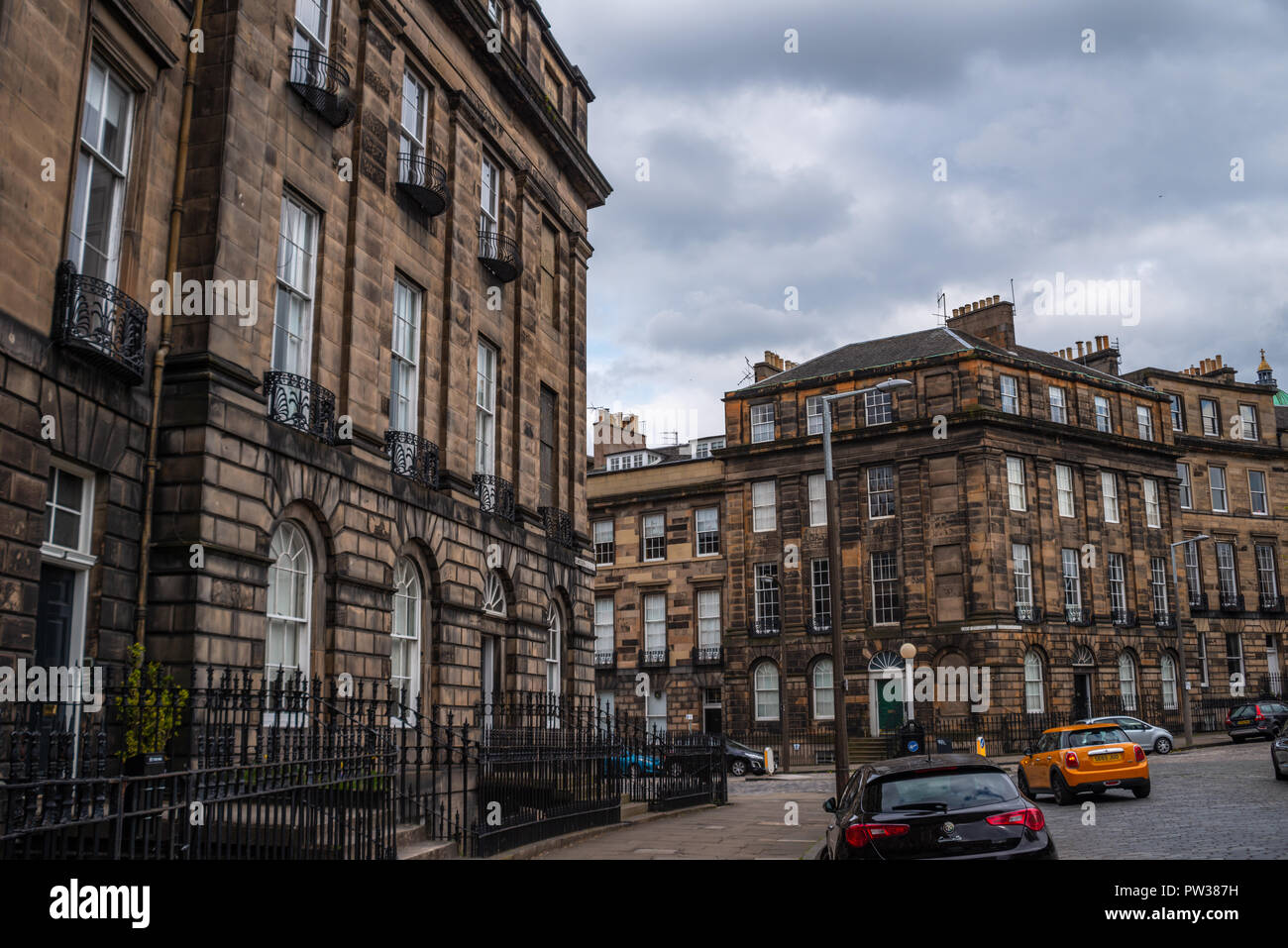 Il Randolph Crescent, Edimburgo, New Town, Scotland, Regno Unito Foto Stock