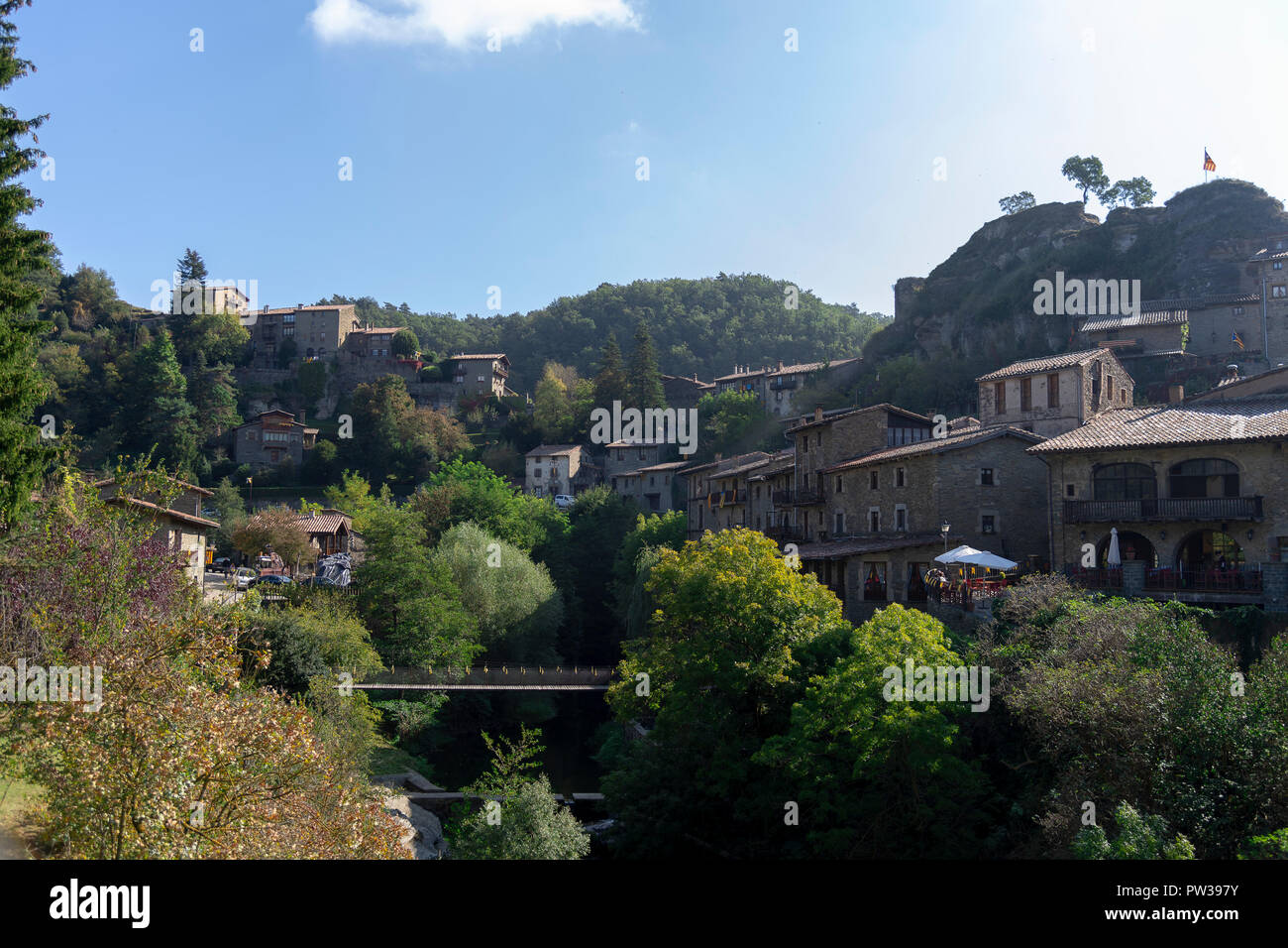 Rupit. Borgo medievale. La Catalogna. Spagna Foto Stock