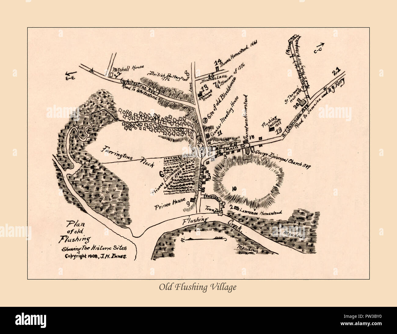 Mappa di flussaggio Foto Stock