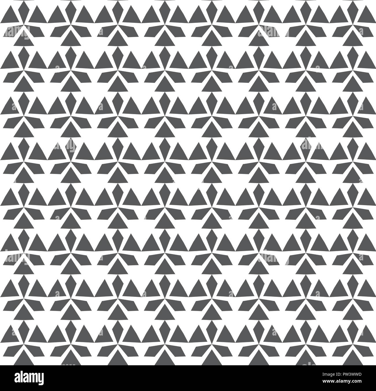 Geometrica astratta Seamless pattern . Geometrica ripetizione in bianco e nero la texture. decorazione geometrica Illustrazione Vettoriale
