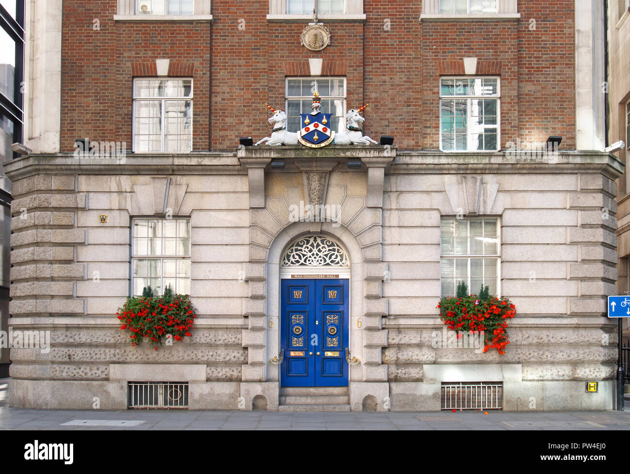 La cera Chandlers' Hall, Gresham Street, Londra Foto Stock