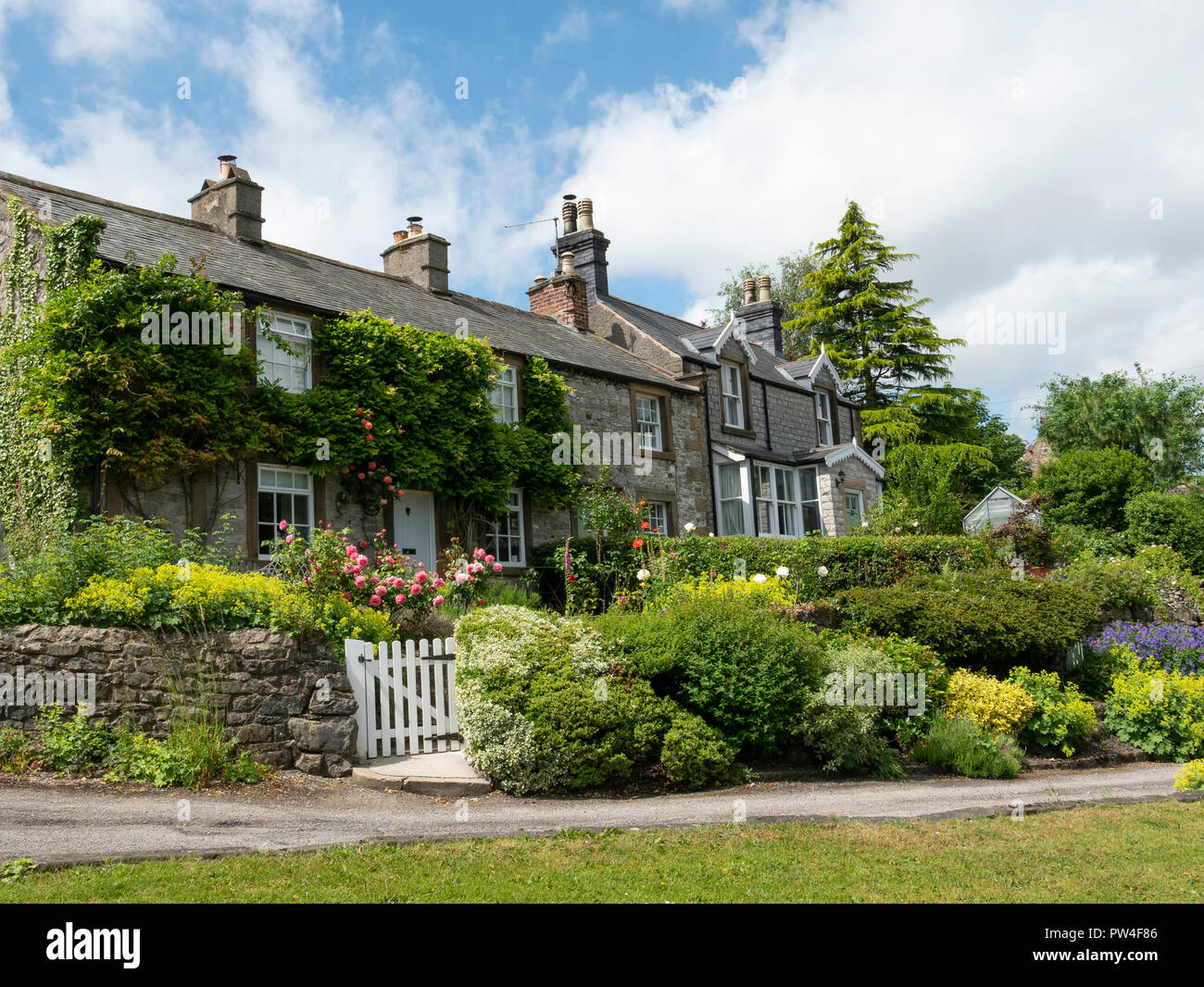 Grande Longstone, il Parco Nazionale di Peak District, Derbyshire, in Inghilterra. Foto Stock