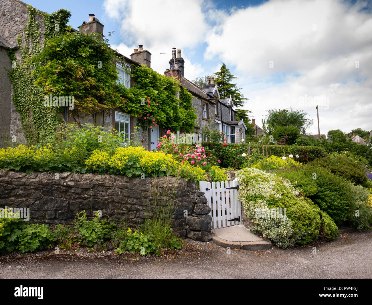 Grande Longstone, il Parco Nazionale di Peak District, Derbyshire, in Inghilterra. Foto Stock