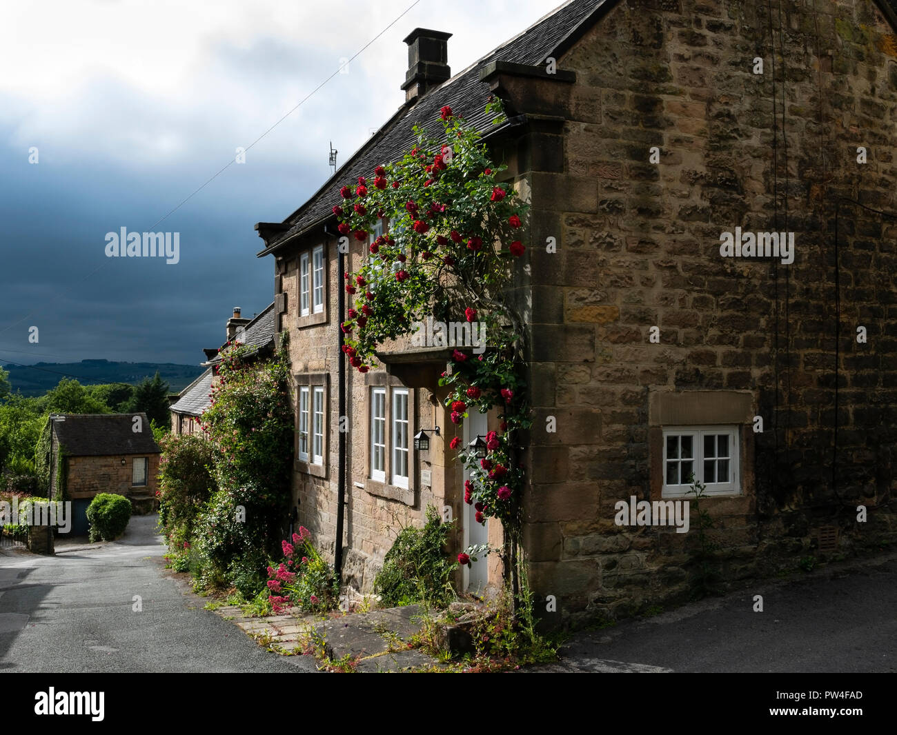 Stanton in picco, Parco Nazionale di Peak District, Derbyshire, Inghilterra, Regno Unito. Foto Stock