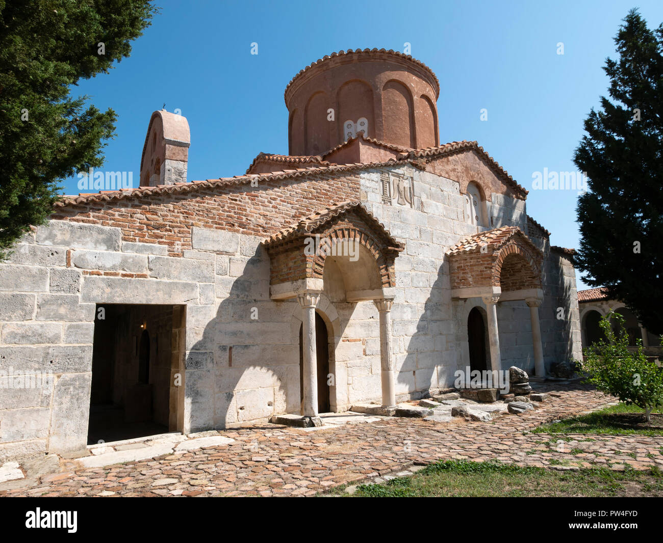 La chiesa di St Mary Apollonia, Fier County, la Repubblica di Albania. Foto Stock