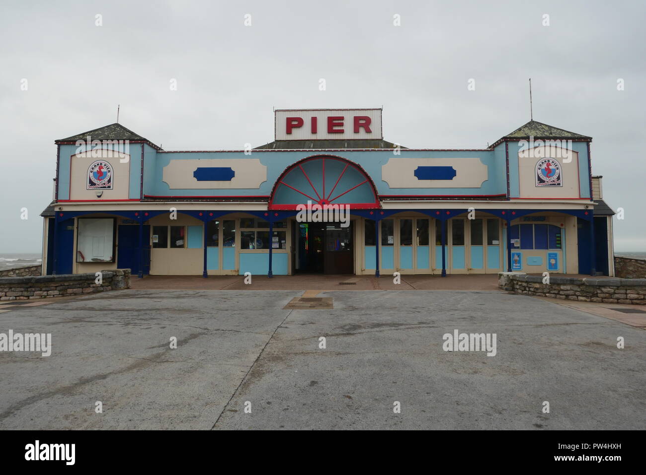 Teignmouth Pier facciata Foto Stock