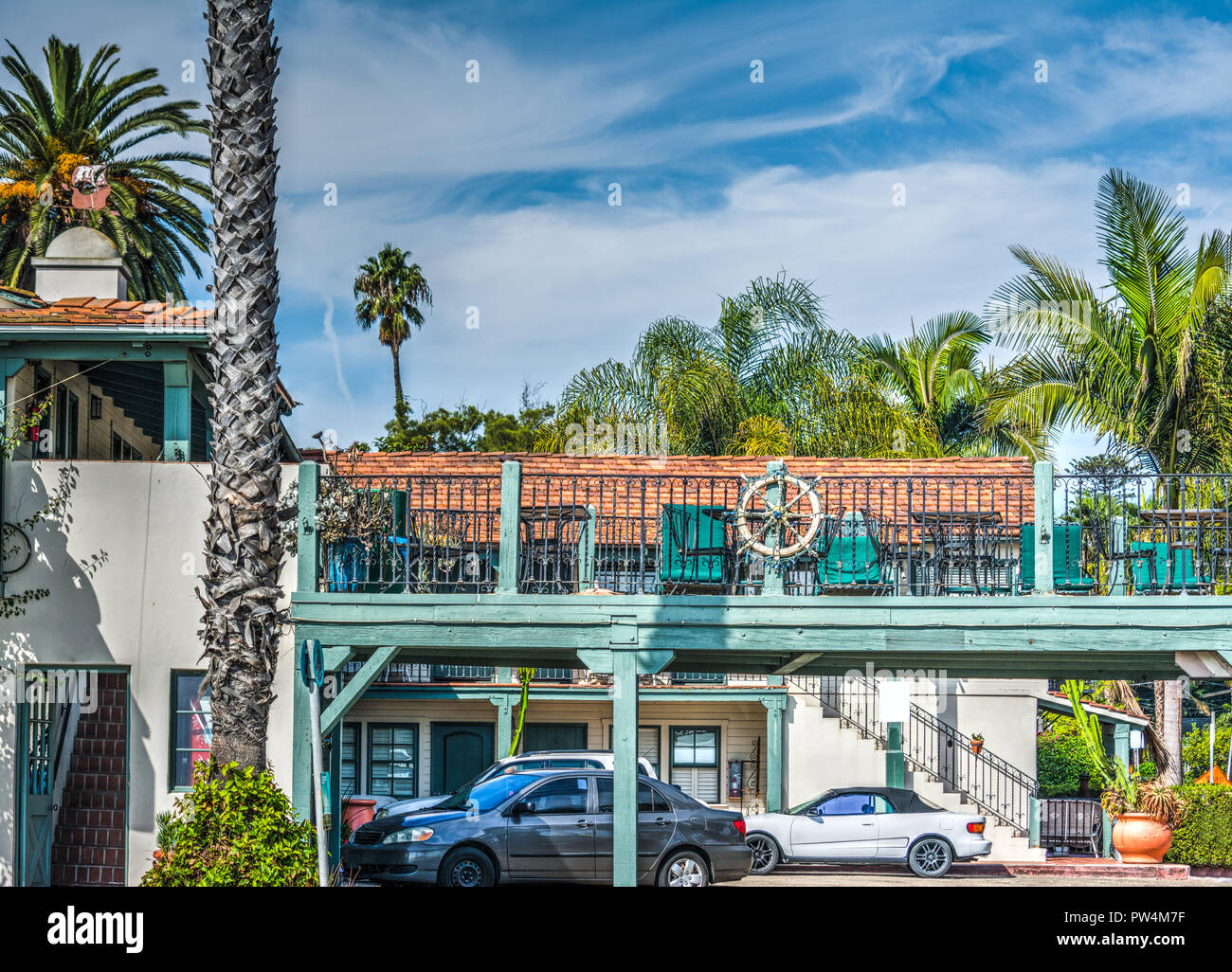 Bella Motel nel sud della California, Stati Uniti d'America Foto Stock