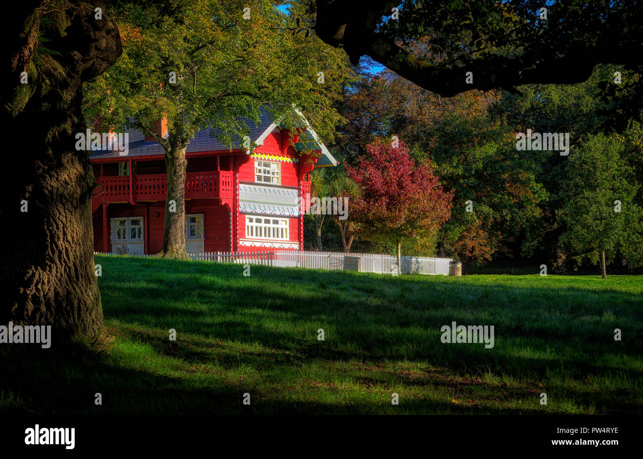 Il Swiss Cottage Foto Stock