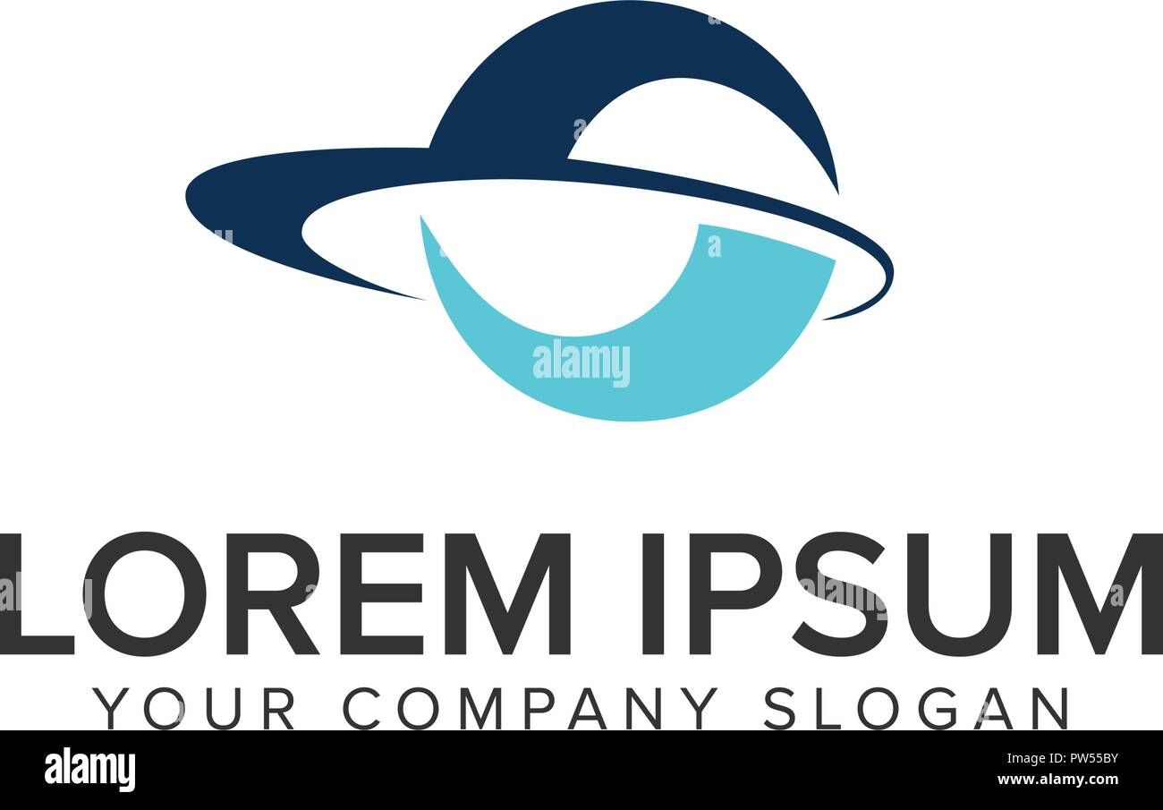 Lettera S globe logo design concept modello. Illustrazione Vettoriale