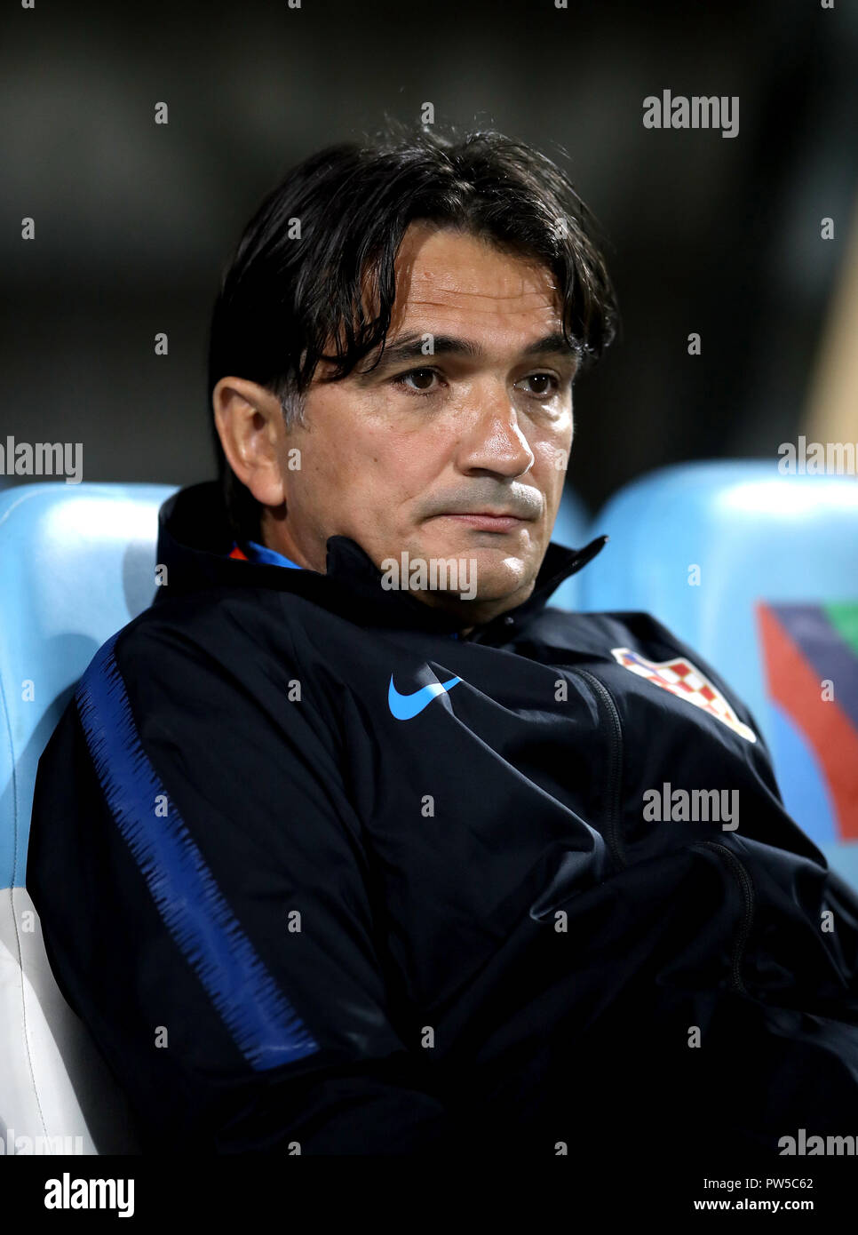 Croazia manager Zlatko Dalic durante UEFA Nazioni League a Stadion HNK Rijeka in Croazia. Foto Stock