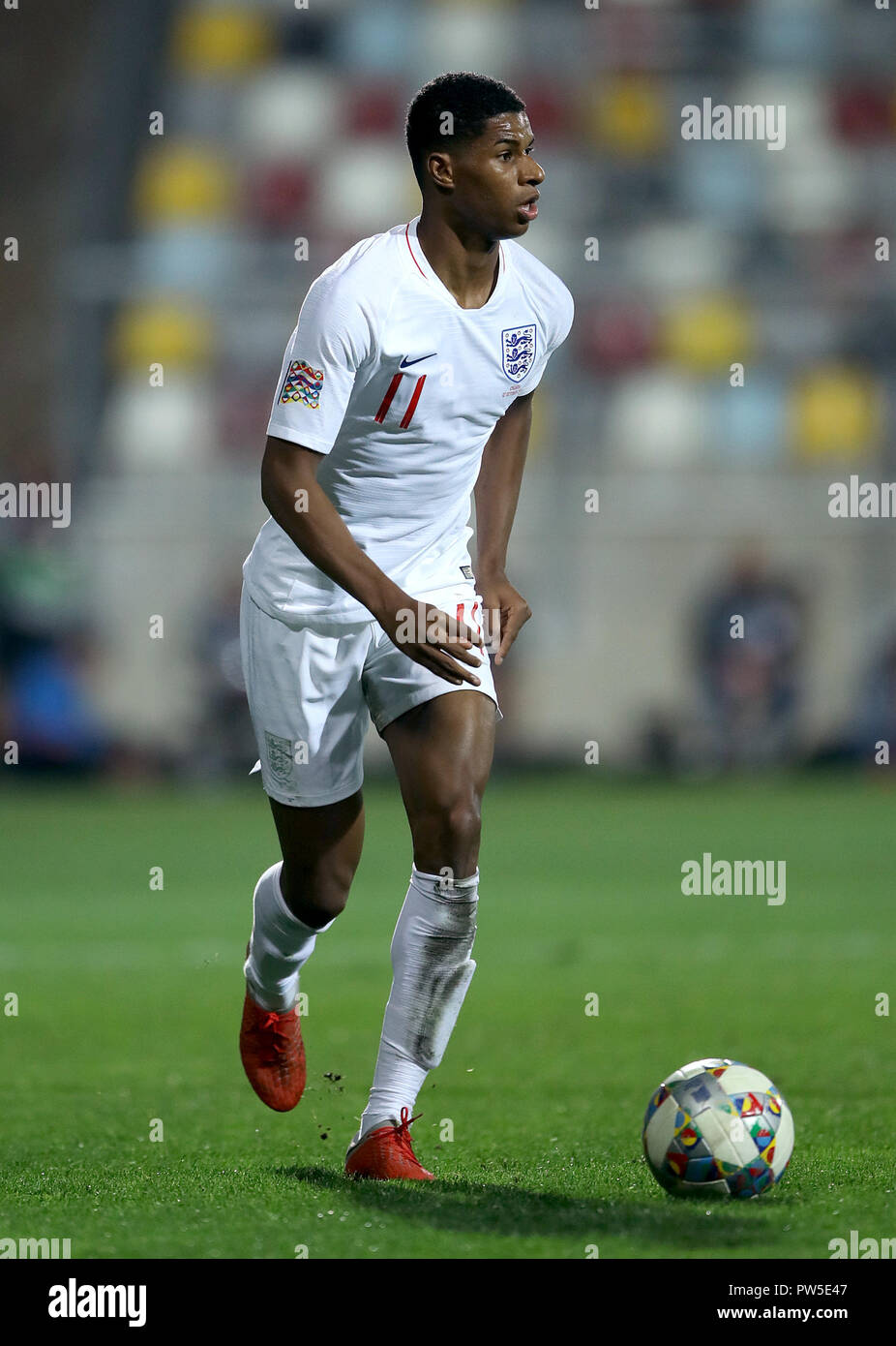 Marcus Rashford in Inghilterra durante la partita della UEFA Nations League allo Stadion HNK Rijeka in Croazia. PREMERE ASSOCIAZIONE foto. Data immagine: Venerdì 12 ottobre 2018. Vedi PA storia CALCIO Croazia. Il credito fotografico dovrebbe essere: Tim Goode/PA Wire. Foto Stock