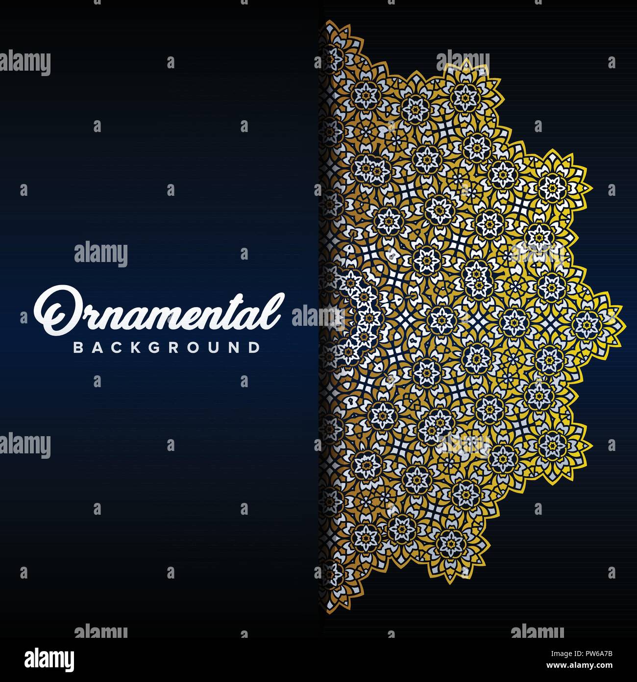 Arabo ornamento barocco di sfondo in stile vittoriano. Elemento per la progettazione Illustrazione Vettoriale