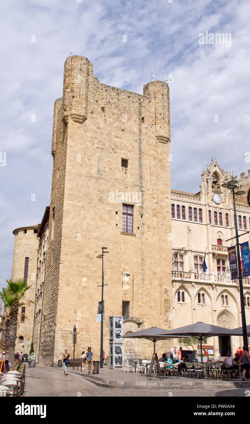 Palais des Archevêques Narbonne Foto Stock