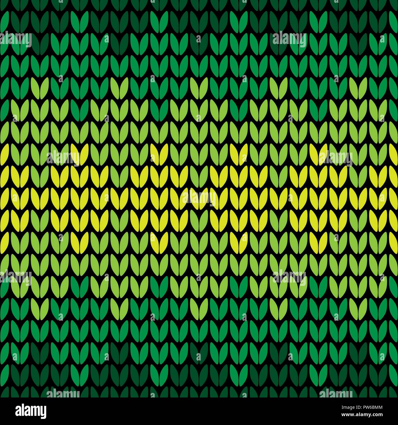 Abstract verde scuro seamless knitting pattern sfondo Illustrazione Vettoriale