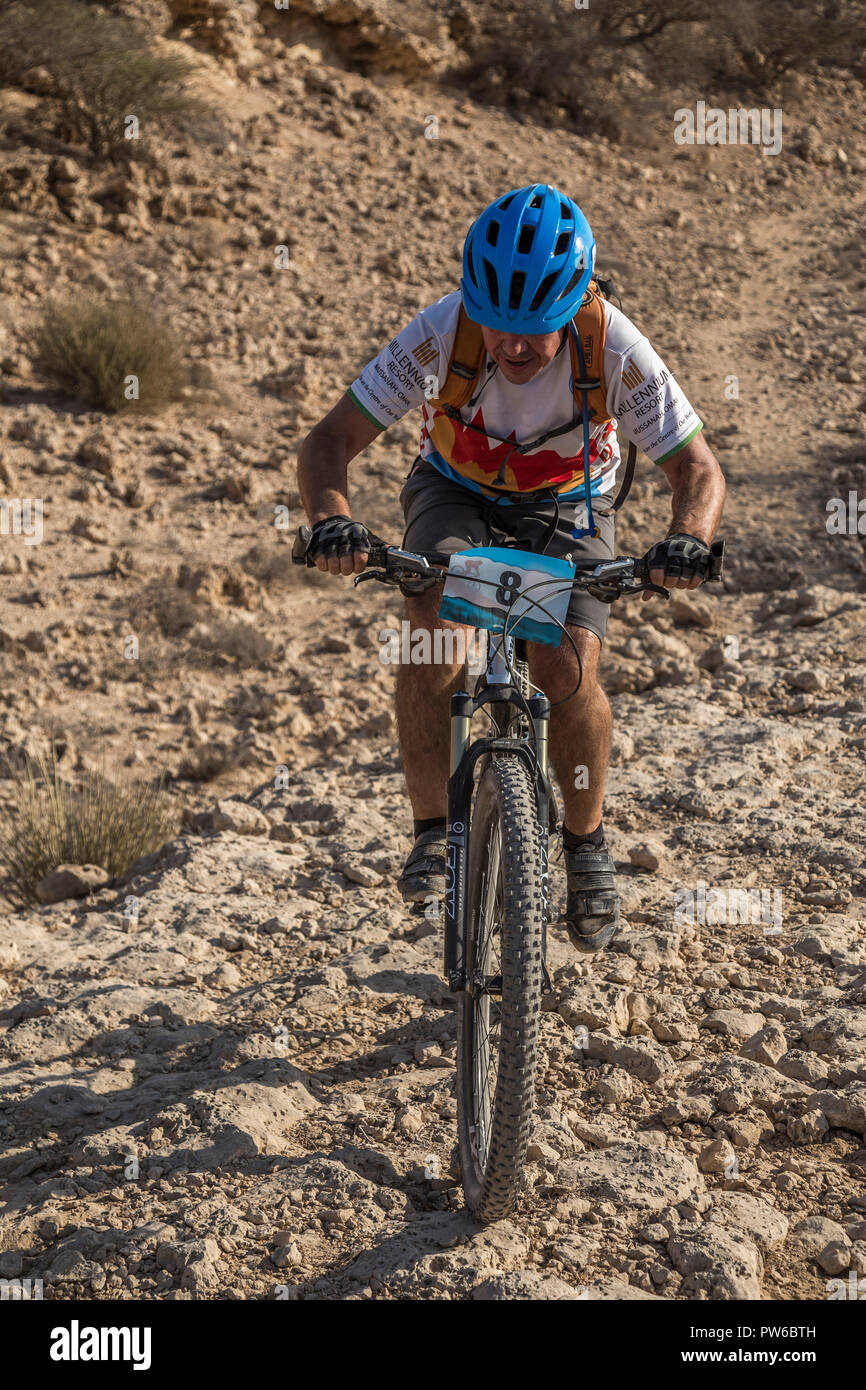 Mountain Bike Race, Cross country, Muscat Oman Foto Stock