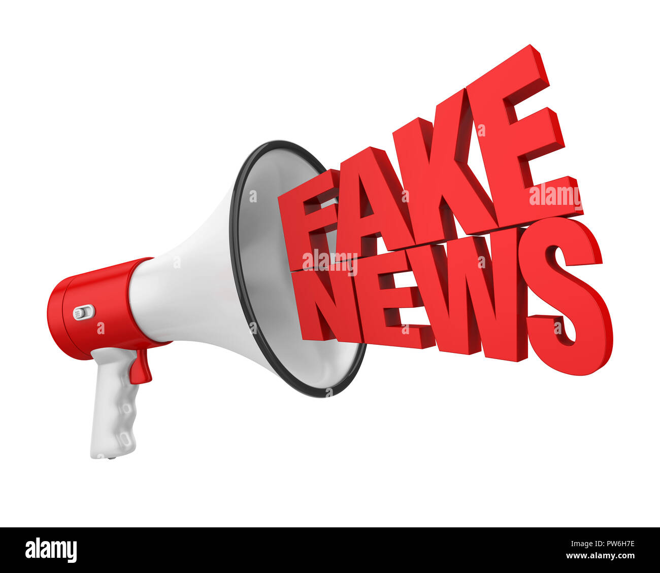 Hoax / Fake News concetto isolato Foto Stock