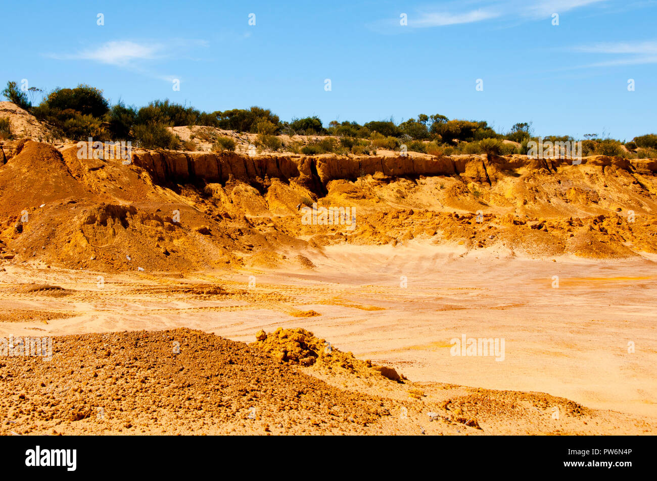 Industriali buca di sabbia Foto Stock
