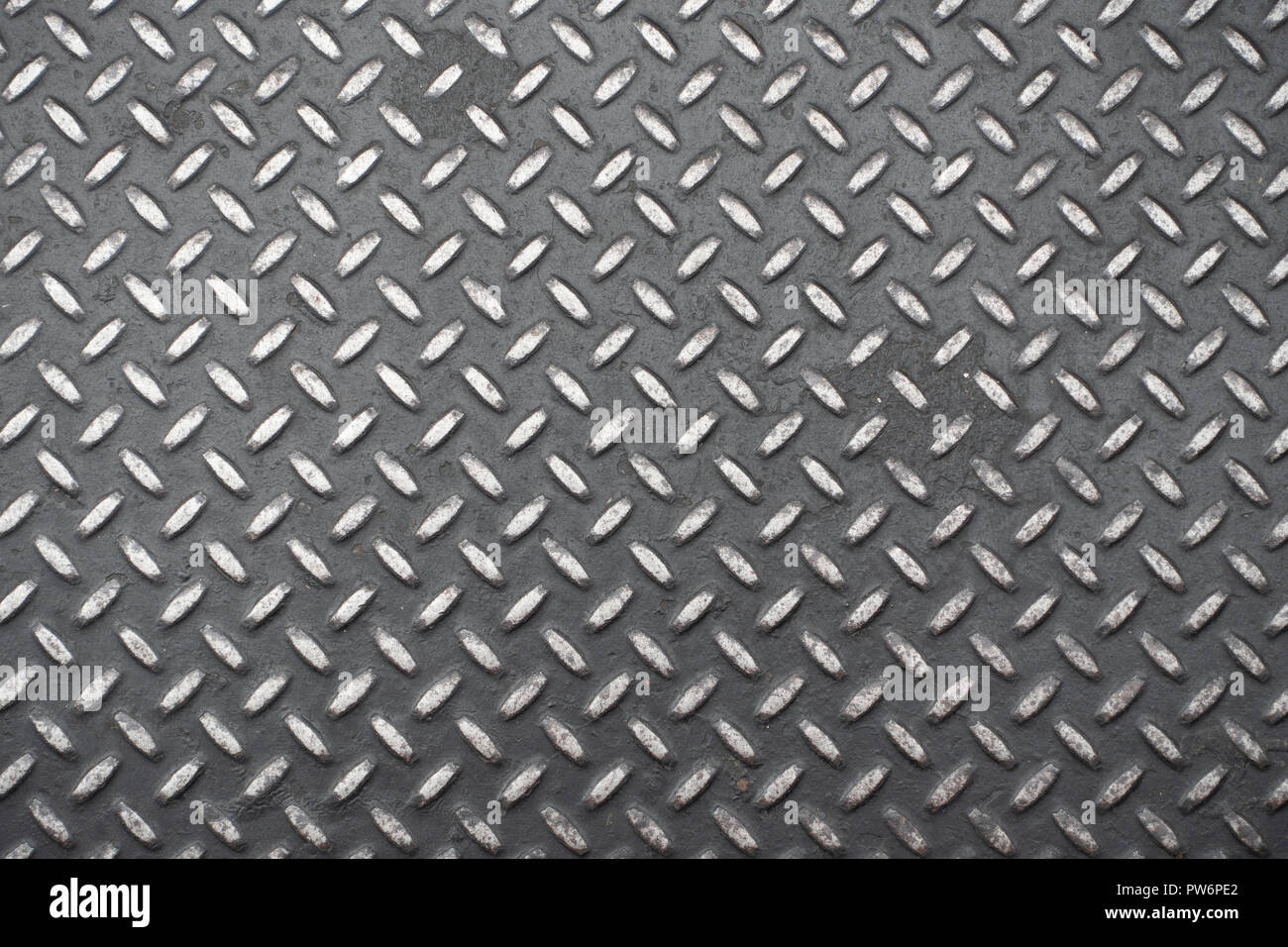 In acciaio diamantato placca modello / la superficie della lastra Foto  stock - Alamy