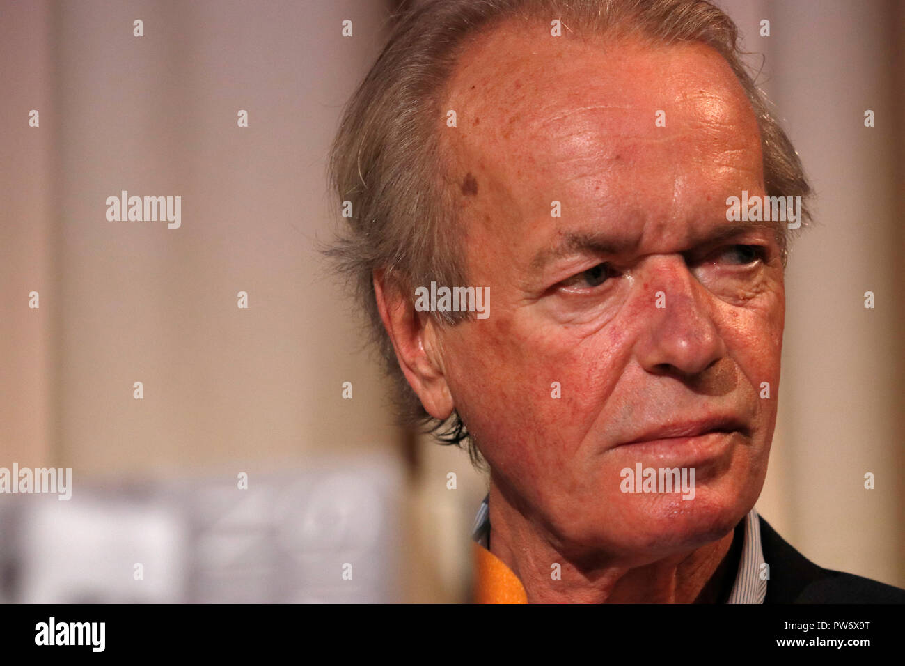 Martin Amis - Buchvorstellung und Lesung von Daniel Kehlmann und Martin Amis "Im Vulkan', Haus des Rundfunks, RBB 8. Oktober 2018, Berlin (nur fuer r Foto Stock