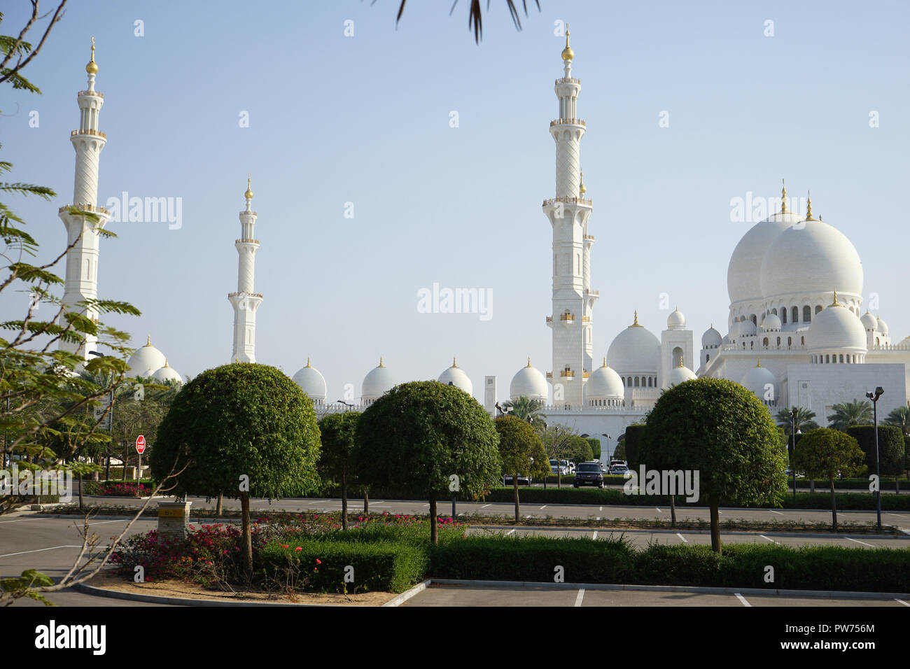 Sheikh-Zayed-Moschee, Scheich-Zayid-Moschee, Abu Dhabi, Emirat Abu Dhabi, Vereinigte Arabische Emirate, Asien Foto Stock