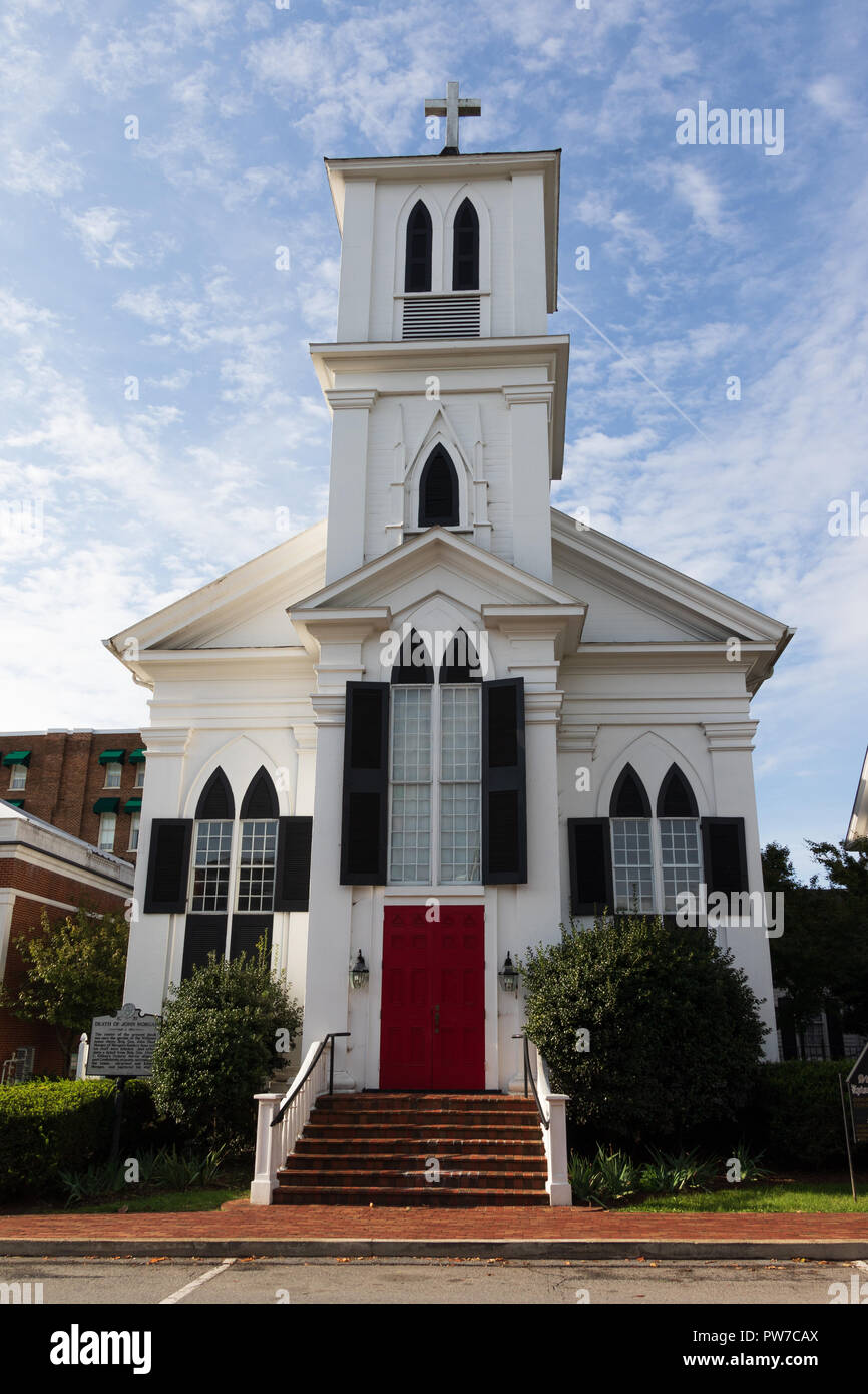 Greeneville, TN, Stati Uniti d'America-10-2-18: San Giacomo Chiesa Episcopale, sulla chiesa di San, aperto nel 1850. Foto Stock