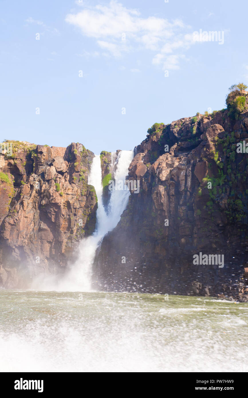 Panorama da Iguazu Falls National Park, Argentina. Sito del Patrimonio mondiale. Sud America viaggi avventura Foto Stock