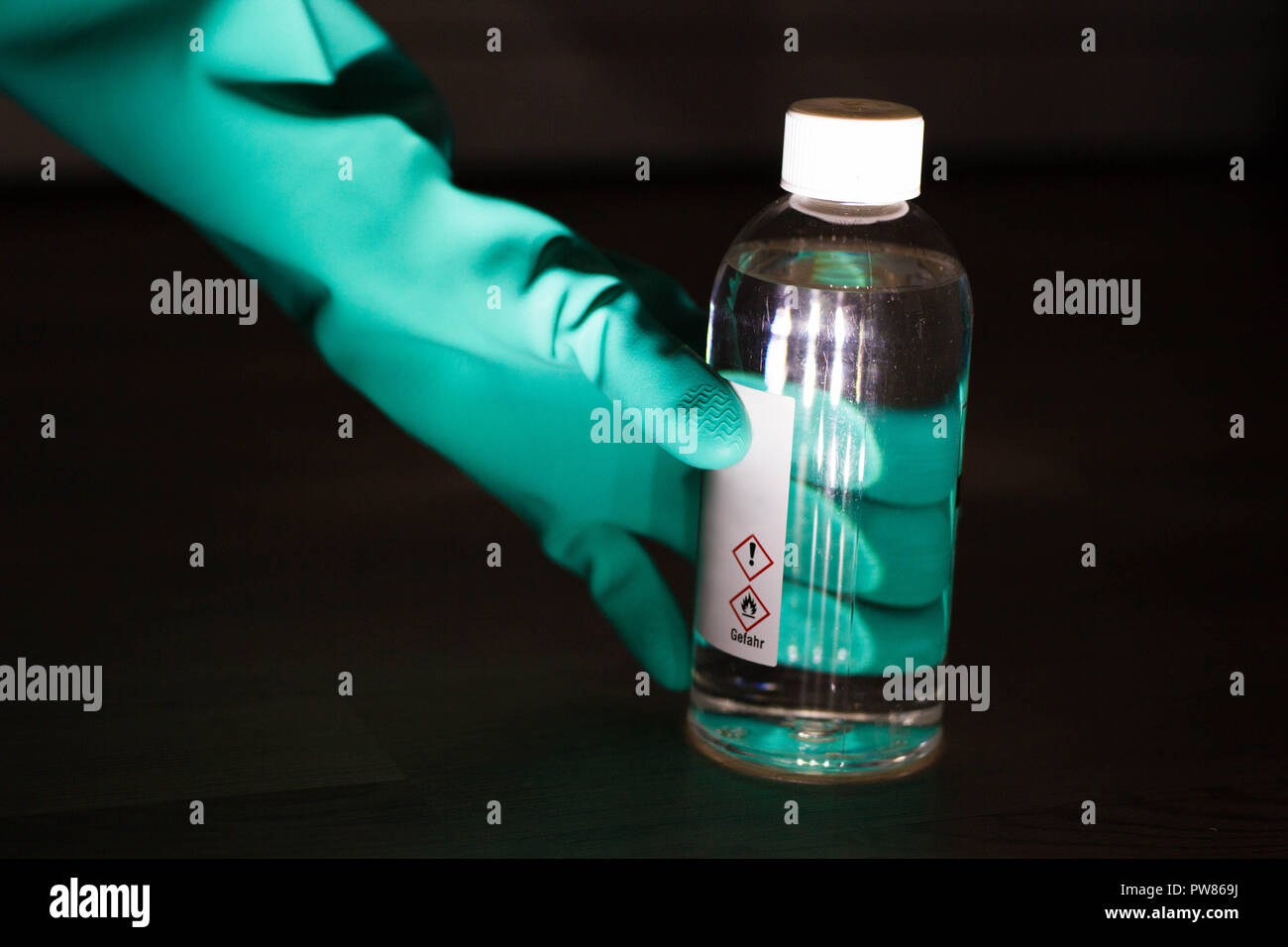 Domestico Guanto di pulizia Foto Stock