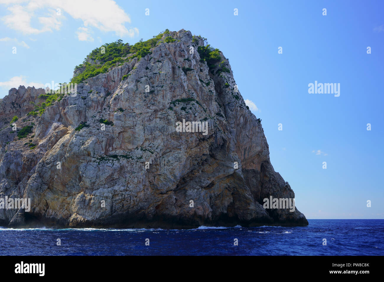 Cap de Formentor, Sito Patrimonio Mondiale dell'UNESCO, isole Baleari, Mallorca, Spagna. Foto Stock