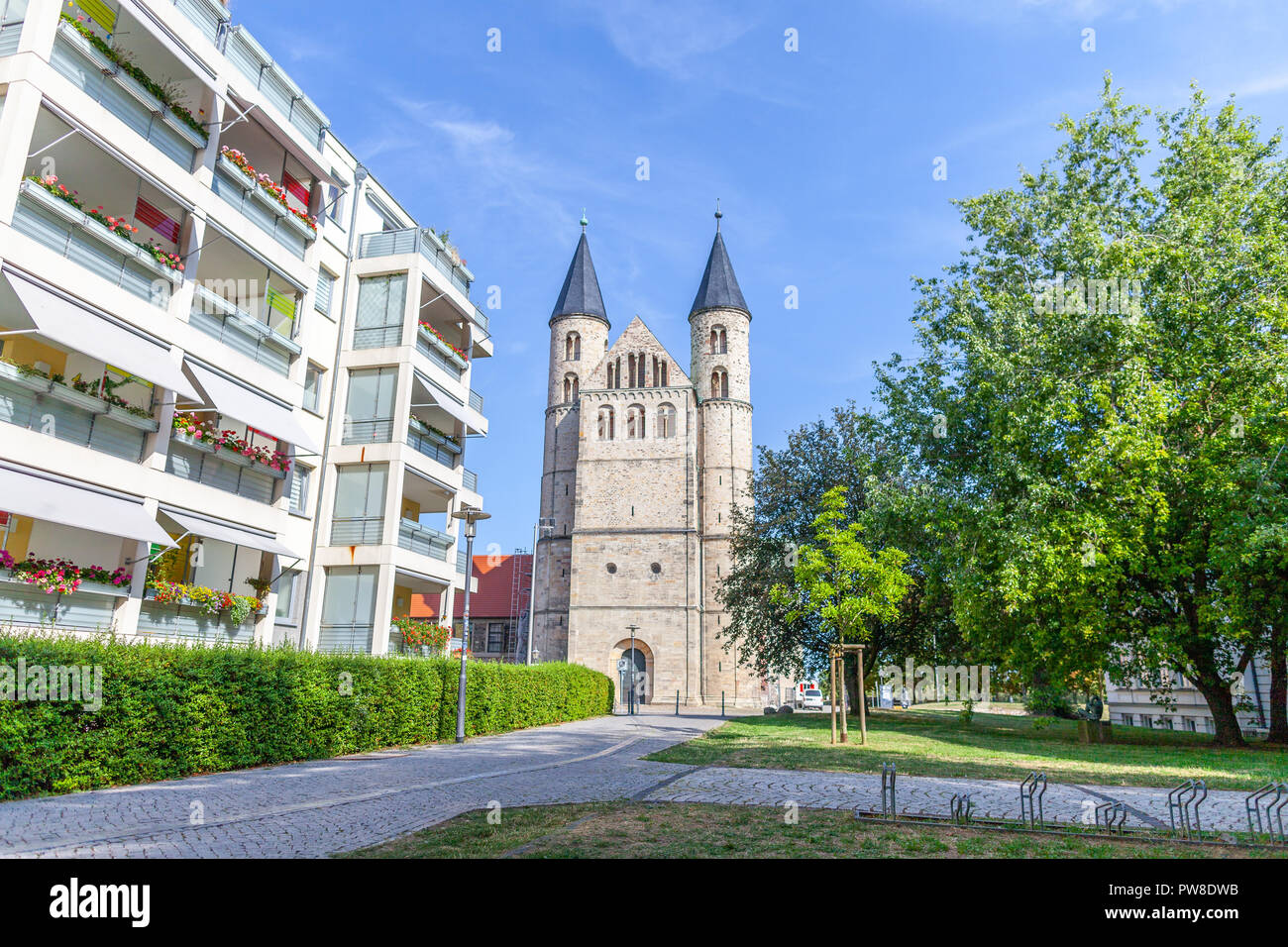 Unser Lieben Frauen convento in base a Magdeburg / Germania Foto Stock