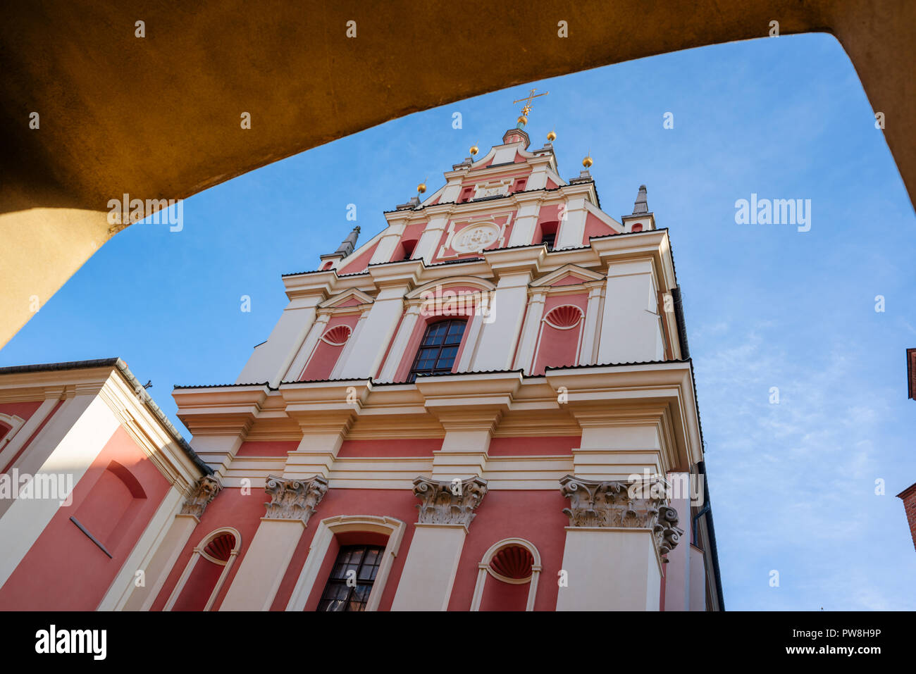 Varsavia, Polonia - Ott 1, 2018: Varsavia, Polonia - Ott 1, 2018: Varsavia old town. Il Santuario della Madonna della Grazia il patrono di Varsavia Foto Stock