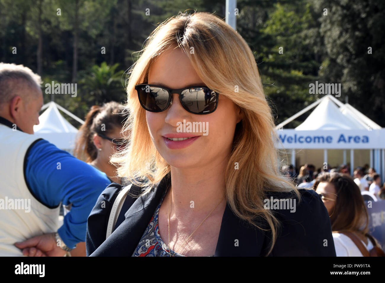 Roma 13 Ottobre 2018 - Foro Italico - Tennis e amici Anna Falchi Credito: Giuseppe Andidero/Alamy Live News Foto Stock