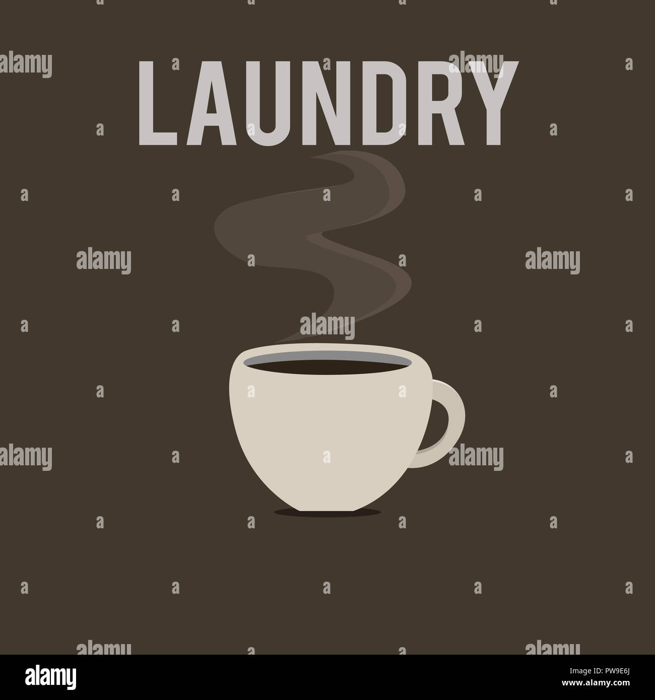 Parola di scrittura di testo servizio lavanderia. Il concetto di business per la stanza per la pulizia di macchine per il lavaggio di indumenti di tessuti devono essere lavati. Foto Stock