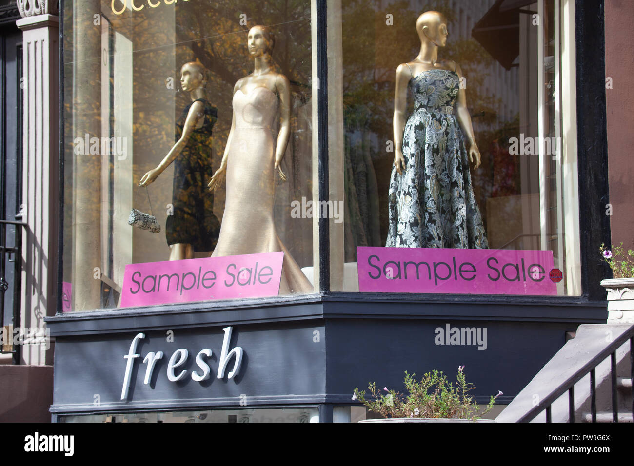 Newberry Street, Back Bay di Boston Foto Stock