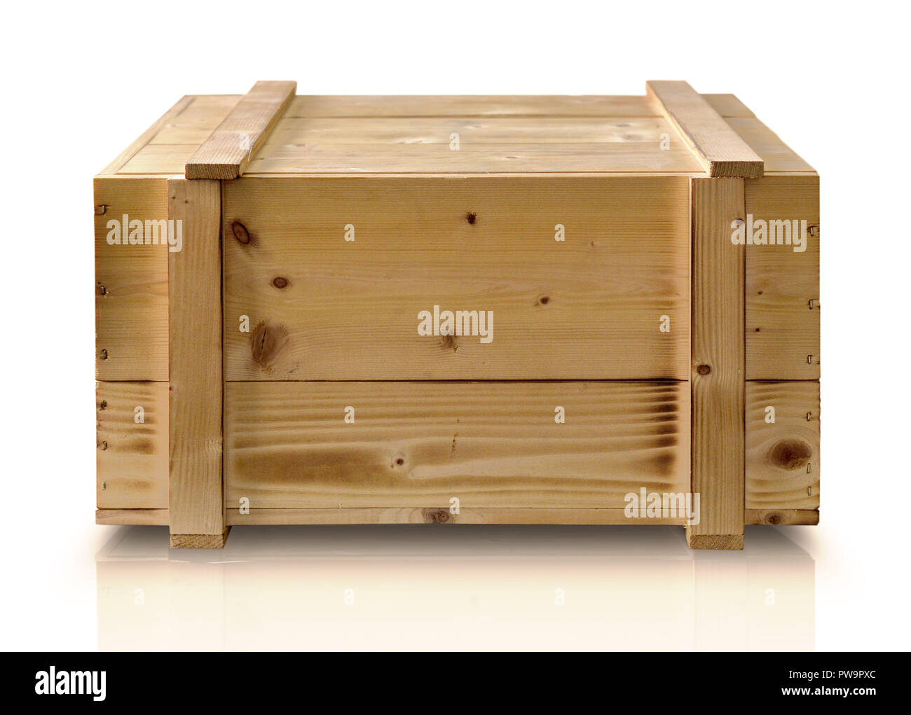 Scatola di legno scatola in legno vino scatola vero vino di frutta Foto Stock