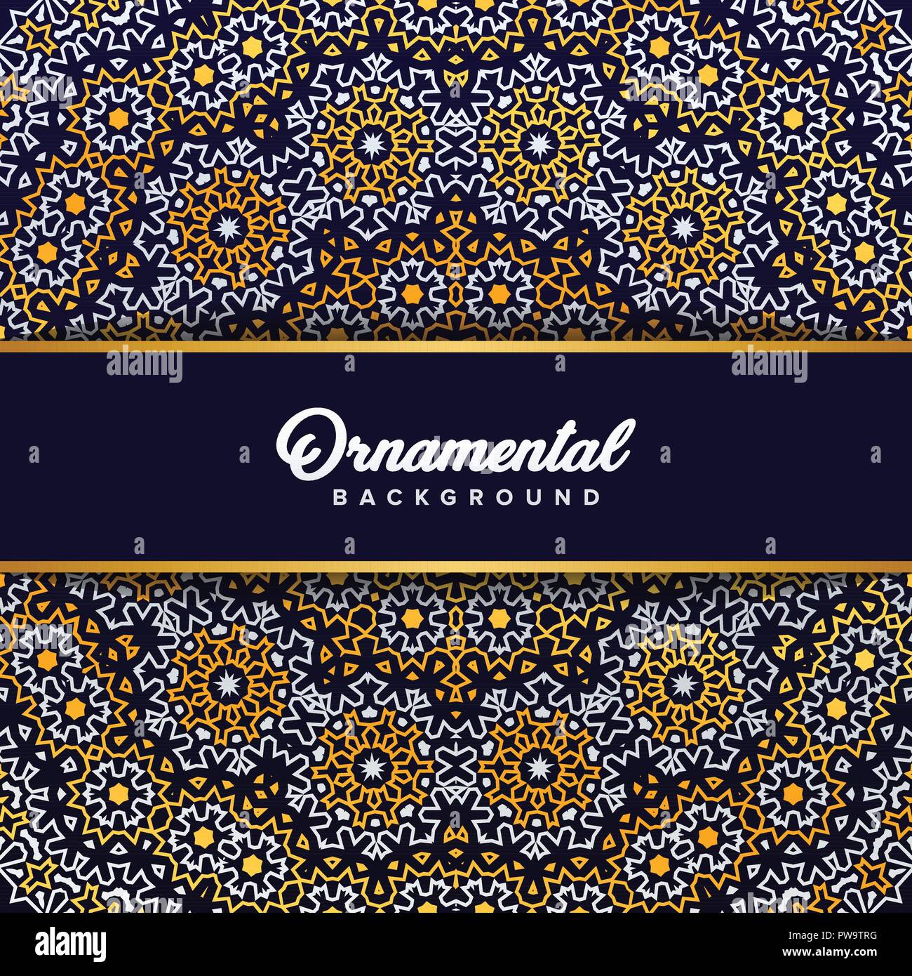 Arabo ornamento barocco di sfondo in stile vittoriano. Elemento per la progettazione Illustrazione Vettoriale