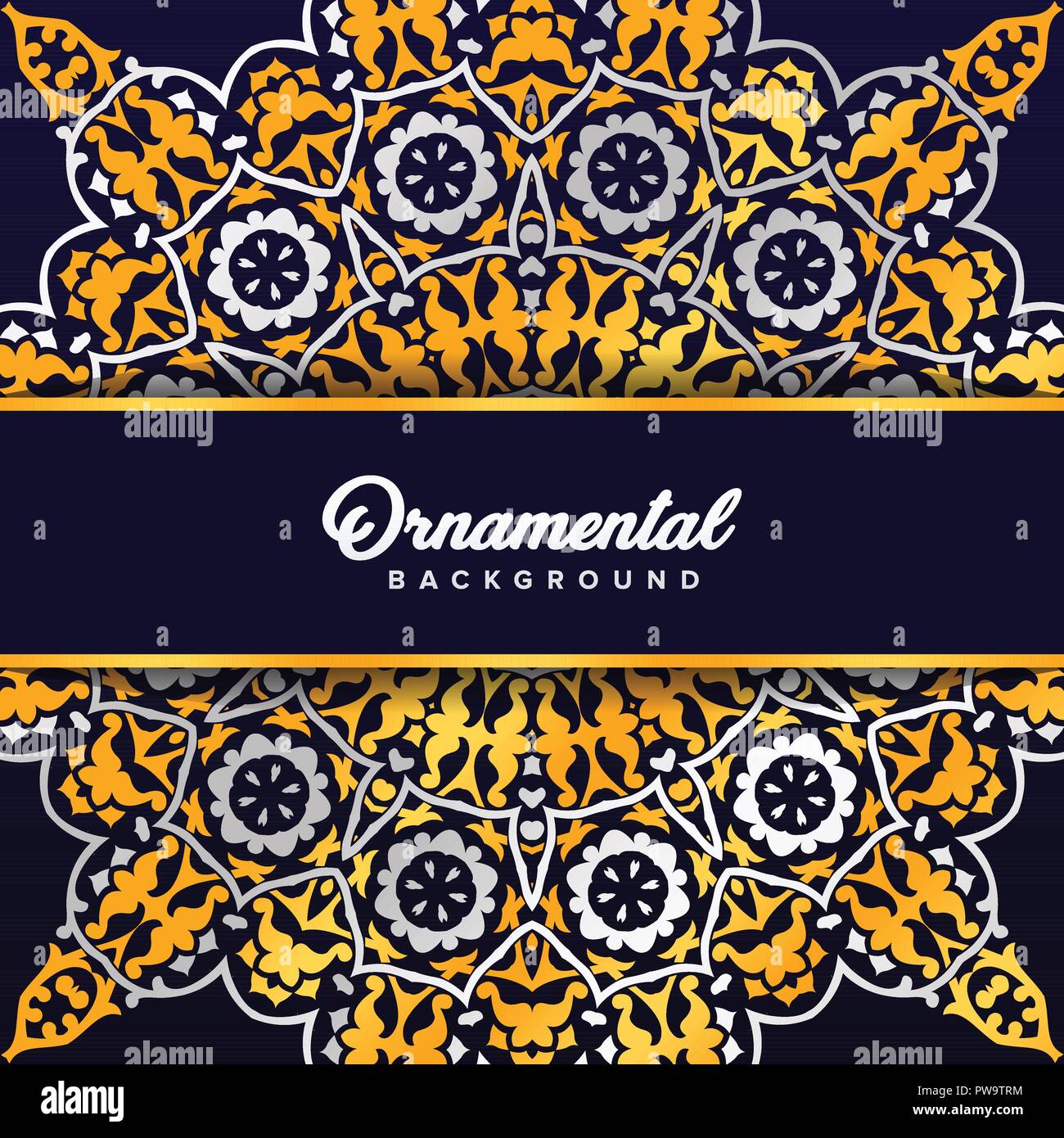 Arabo ornamento barocco di sfondo in stile vittoriano. Elemento per la progettazione Illustrazione Vettoriale