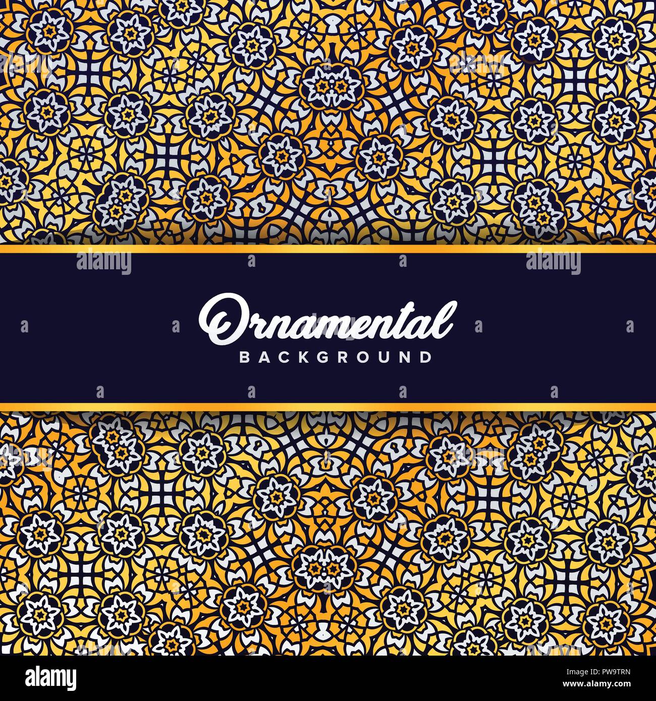 Arabo ornamento barocco di sfondo in stile vittoriano. Elemento per la progettazione Illustrazione Vettoriale