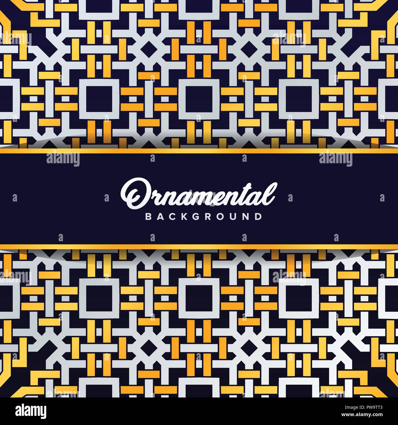 Arabo ornamento barocco di sfondo in stile vittoriano. Elemento per la progettazione Illustrazione Vettoriale