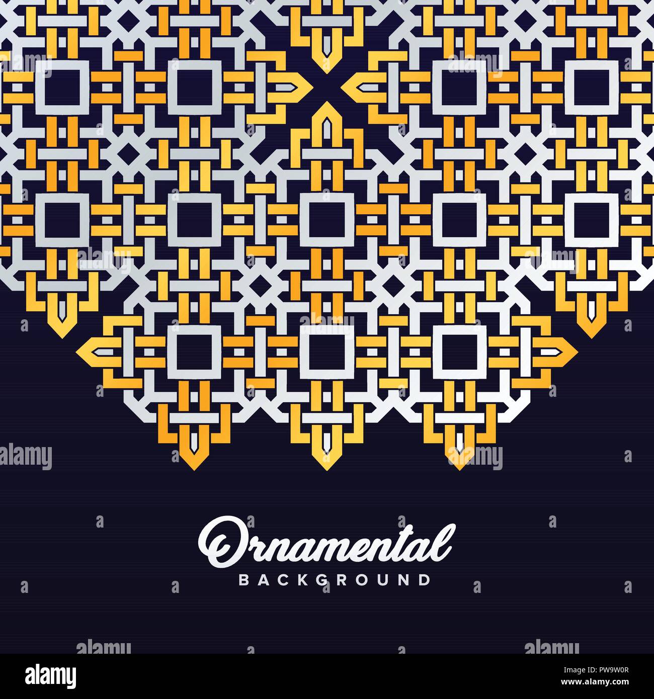 Arabo ornamento barocco di sfondo in stile vittoriano. Elemento per la progettazione Illustrazione Vettoriale