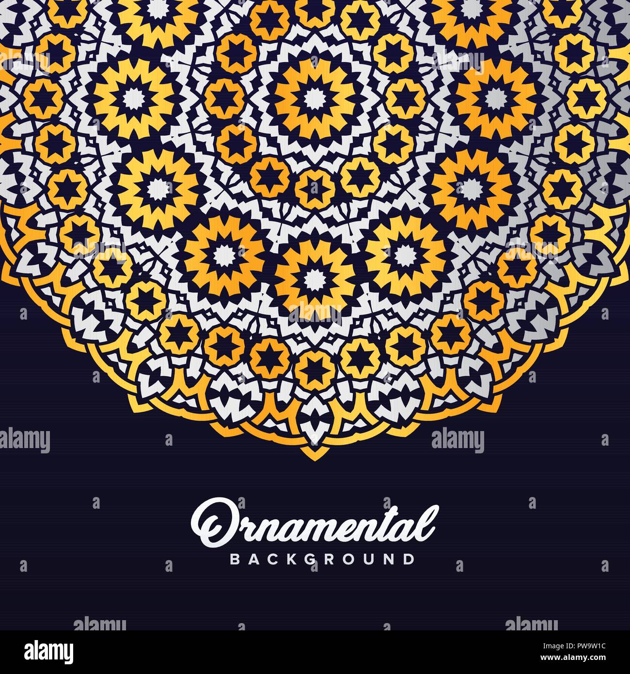 Arabo ornamento barocco di sfondo in stile vittoriano. Elemento per la progettazione Illustrazione Vettoriale