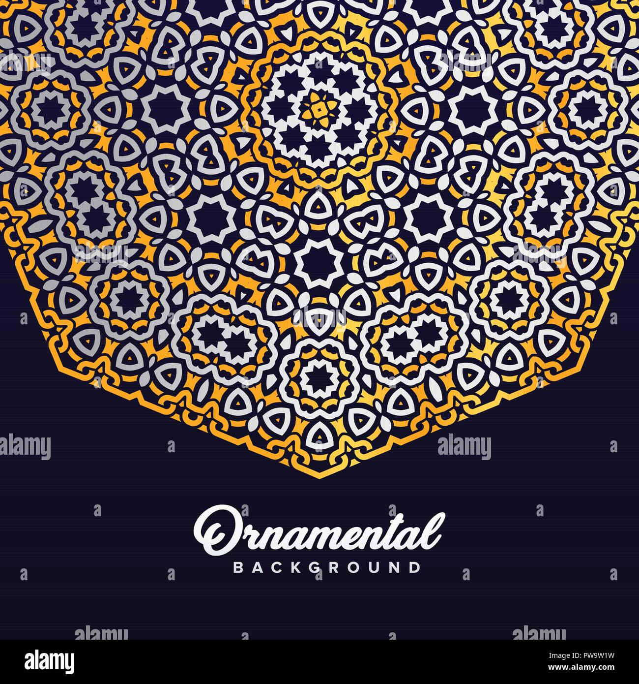 Arabo ornamento barocco di sfondo in stile vittoriano. Elemento per la progettazione Illustrazione Vettoriale