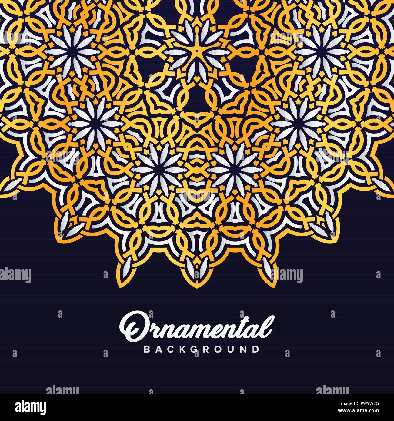 Arabo ornamento barocco di sfondo in stile vittoriano. Elemento per la progettazione Illustrazione Vettoriale